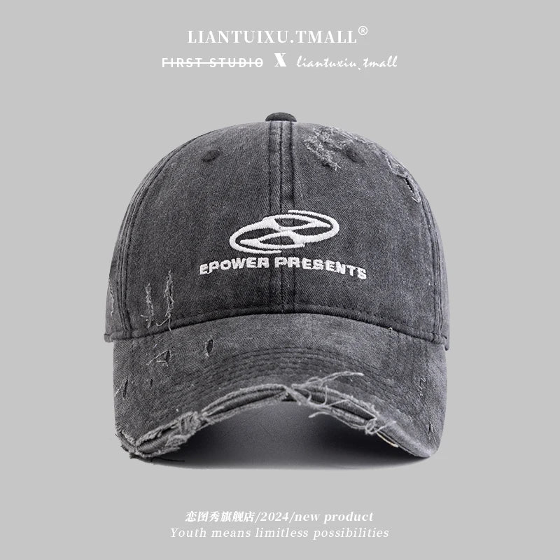 Hat Men's Washed Denim Baseball Cap