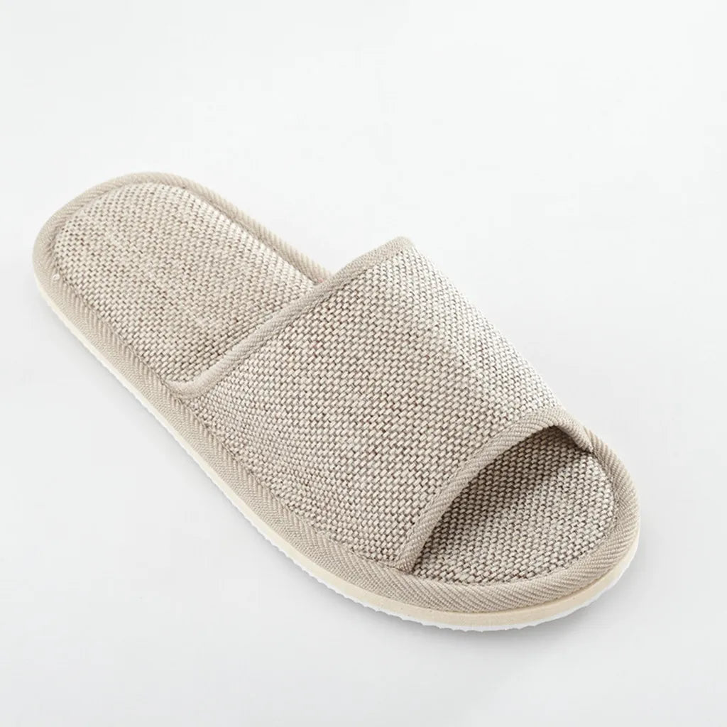 Linen Slippers Household