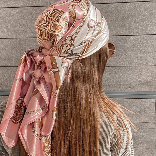 Square Silk Scarves Women Hijab