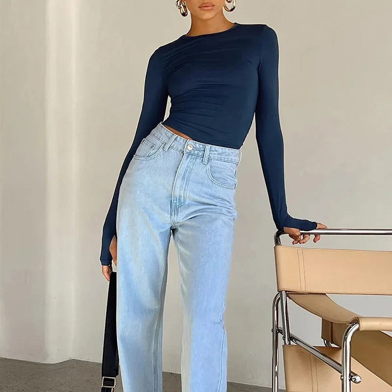 Fashion Women T-shirt Long