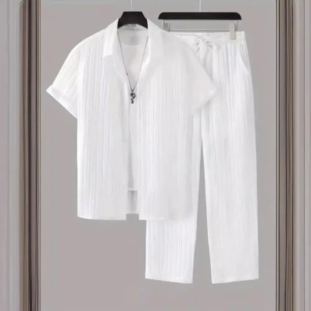 Set Men Outfit Summer Suit
