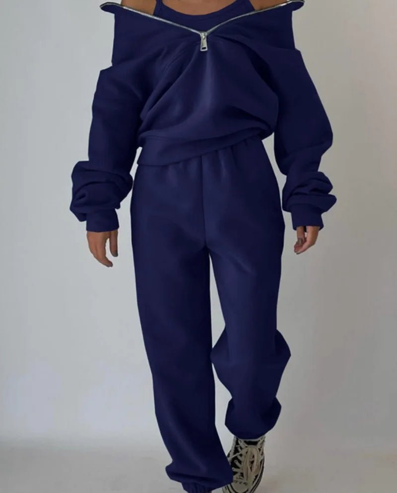 Women Fleece Tracksuit Sport