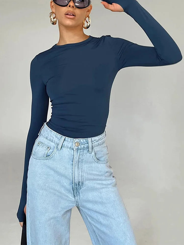 Fashion Women T-shirt Long
