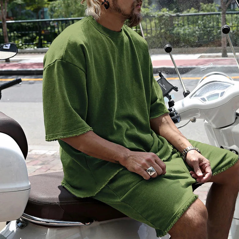 Men Tracksuit Casual Cotton