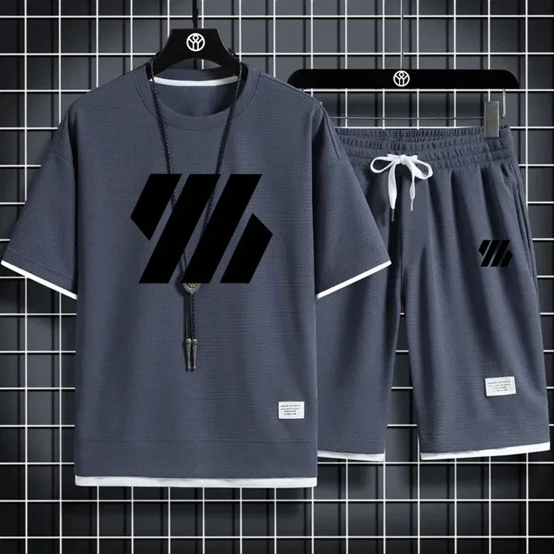 Mens Sports Suit Fashion Tracksuit