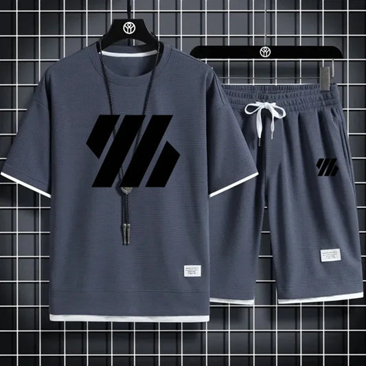 Mens Sports Suit Fashion Tracksuit