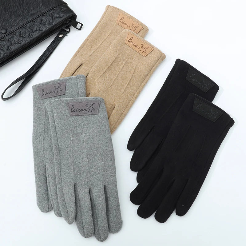 Men's Velvet Gloves Winter