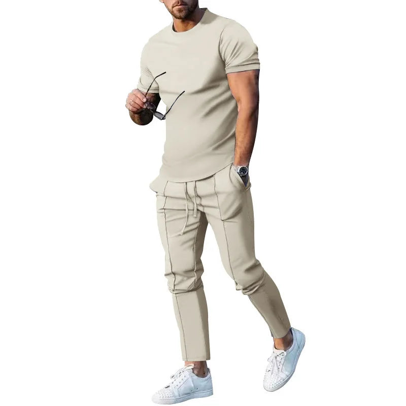 Mens Suit Summer Two-piece