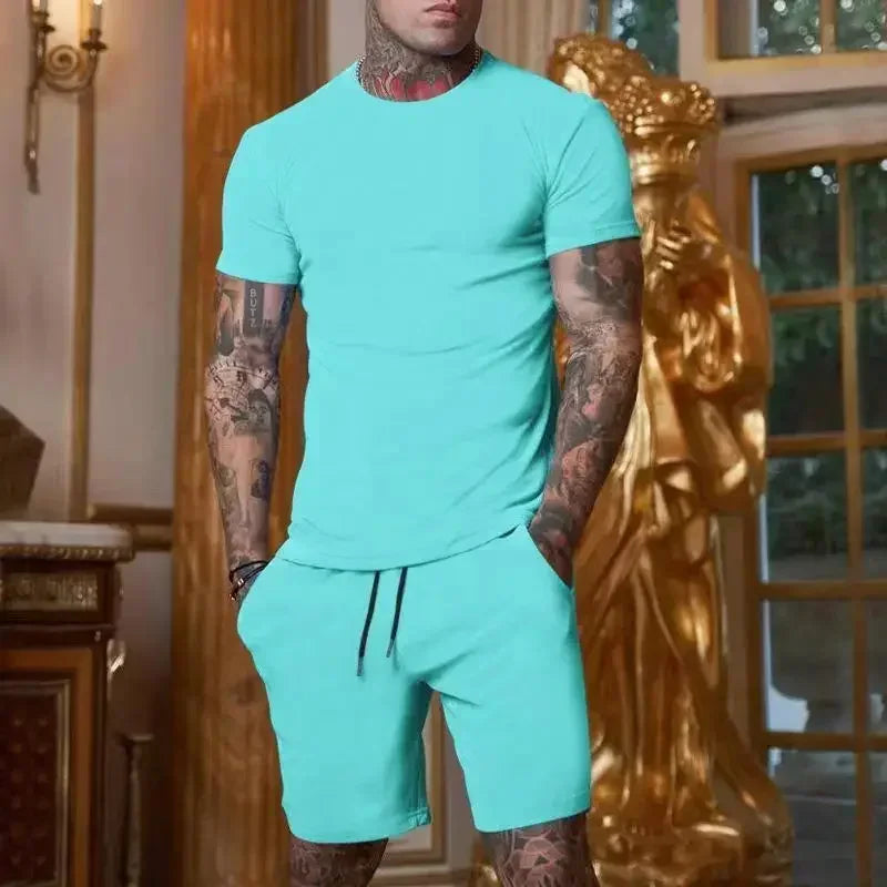 Sports Suit Men Breathable T-shirt