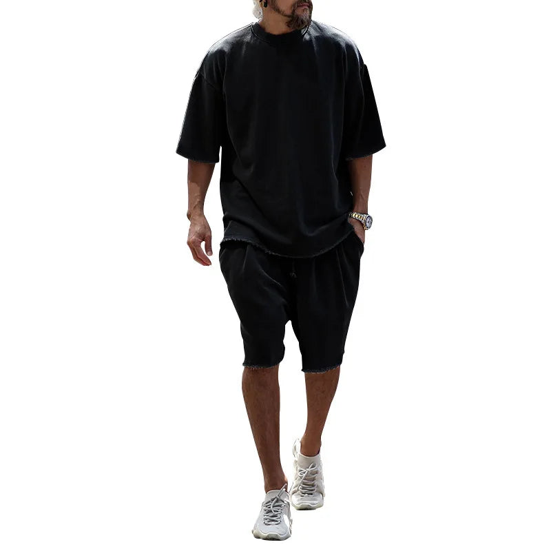 Men Tracksuit Casual Cotton