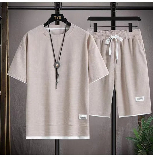 Men new Waffle Summer Suit