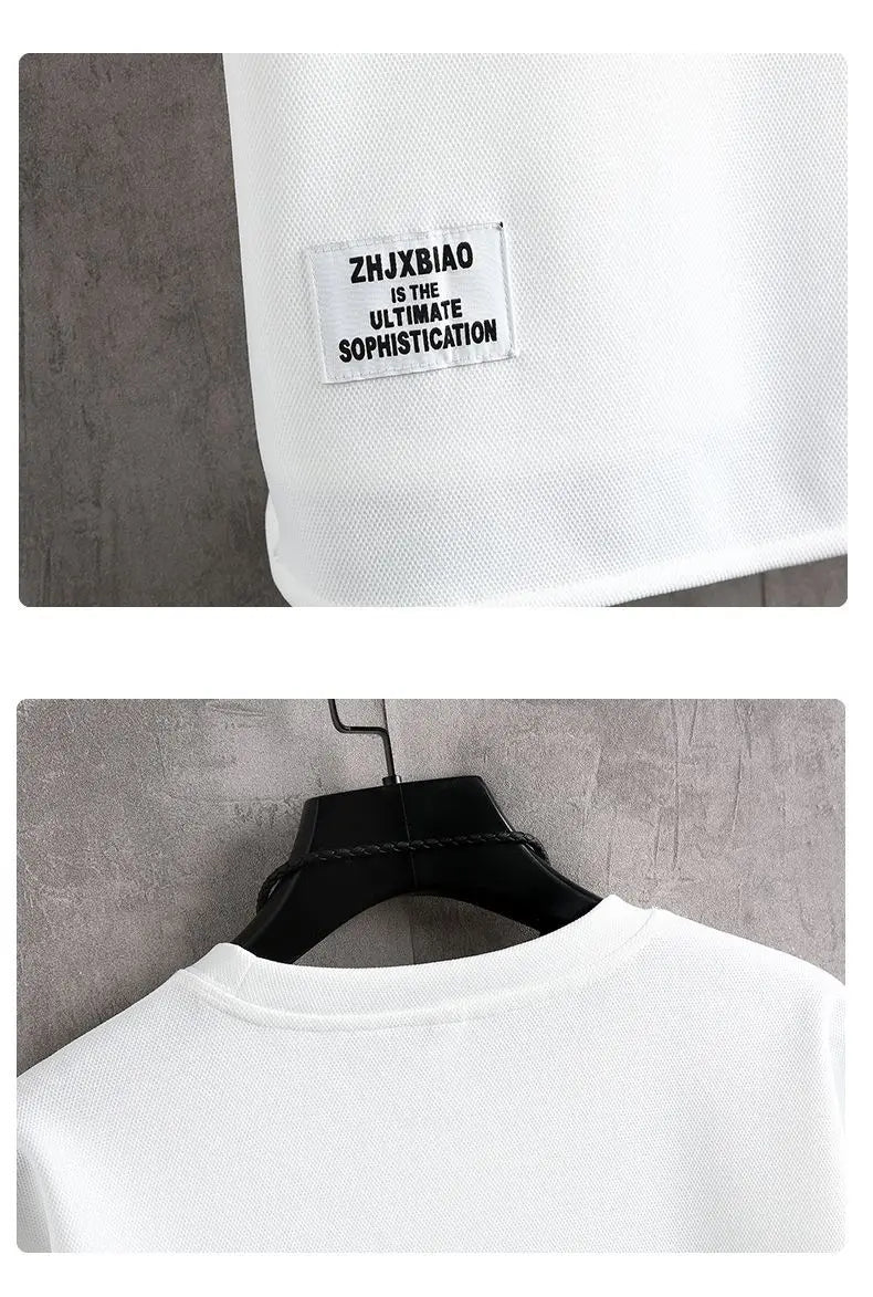 New Summer Suit Korean Casual T-shirt + Shorts