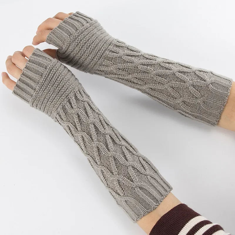 Women's Knitted Long Hand Gloves