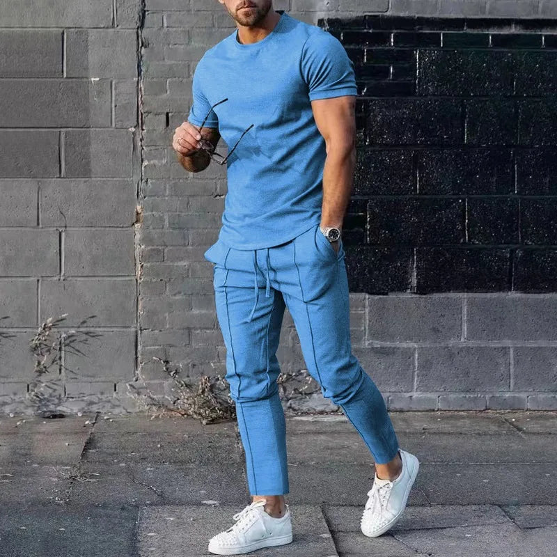 Mens Suit Summer Two-piece