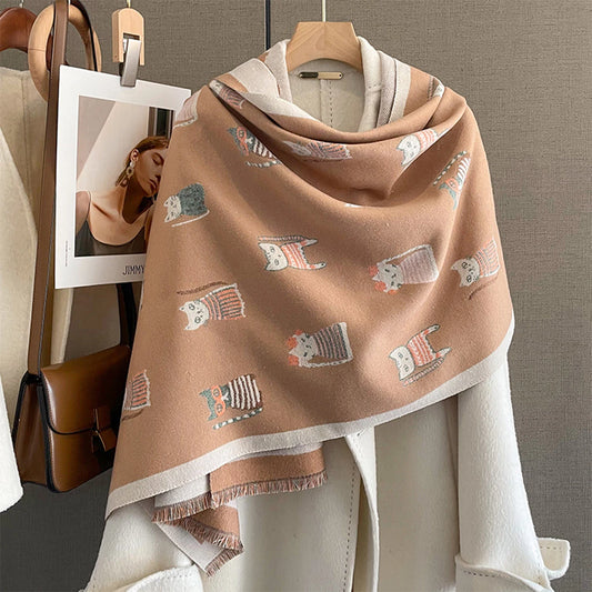 Women's Cute Cat Scarf for Wedding