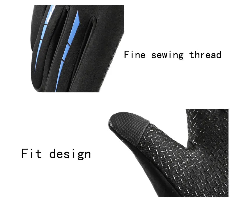 Men's winter waterproof riding gloves