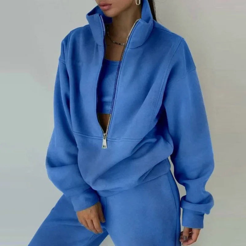 Women Fleece Tracksuit Sport