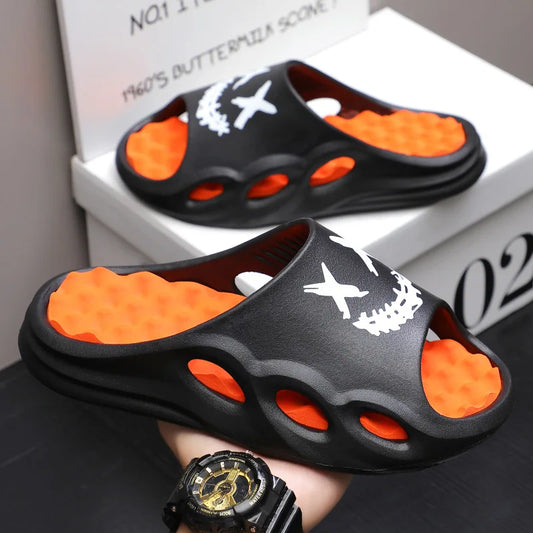 Men Fashion Massage Slippers Indoor