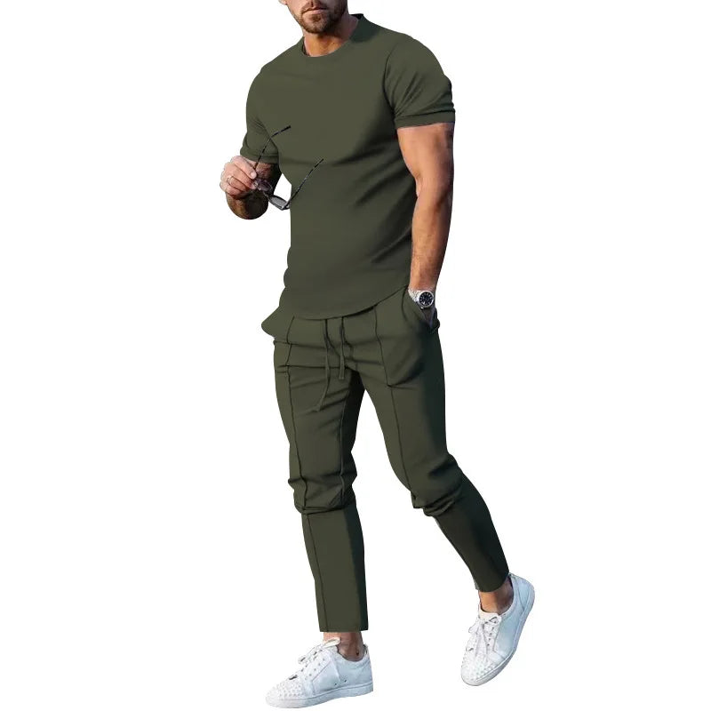 Mens Suit Summer Two-piece