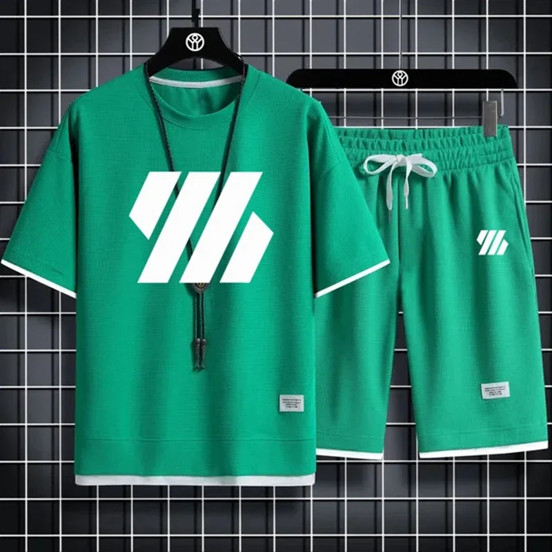 Mens Sports Suit Fashion Tracksuit