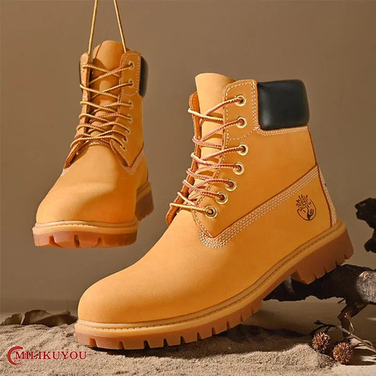 Boots High Top Boots Women Leather Shoes