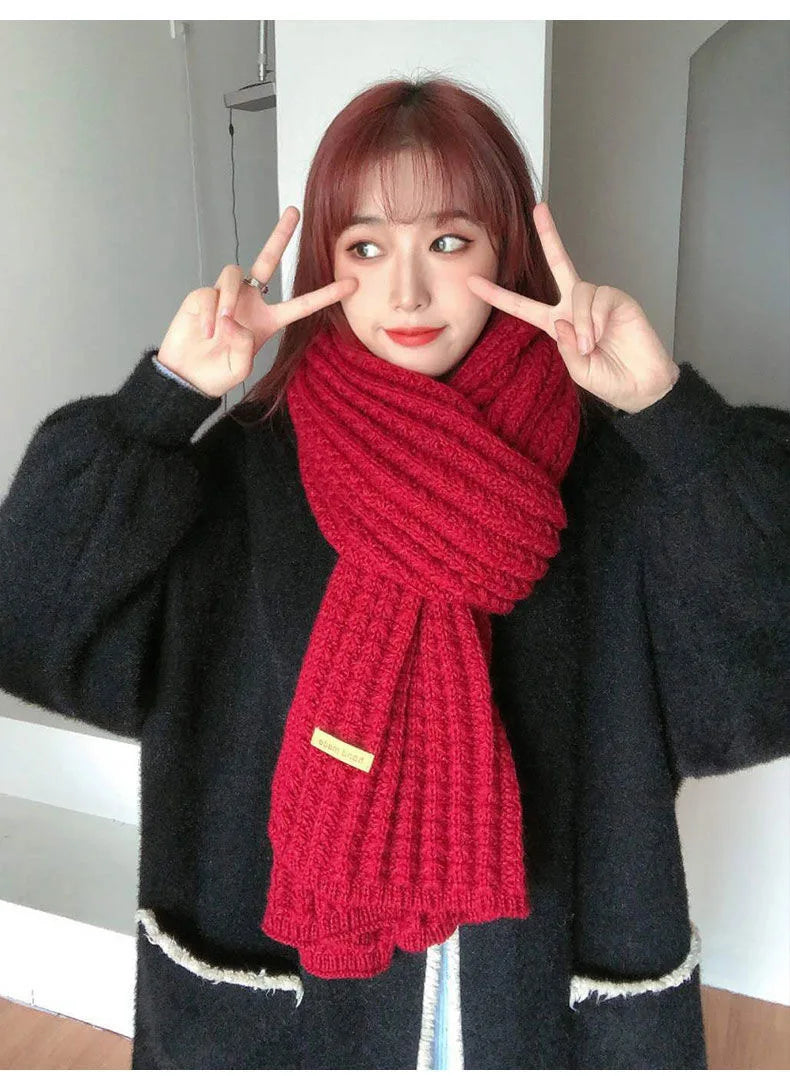 Sweet Knitted Scarf For Women