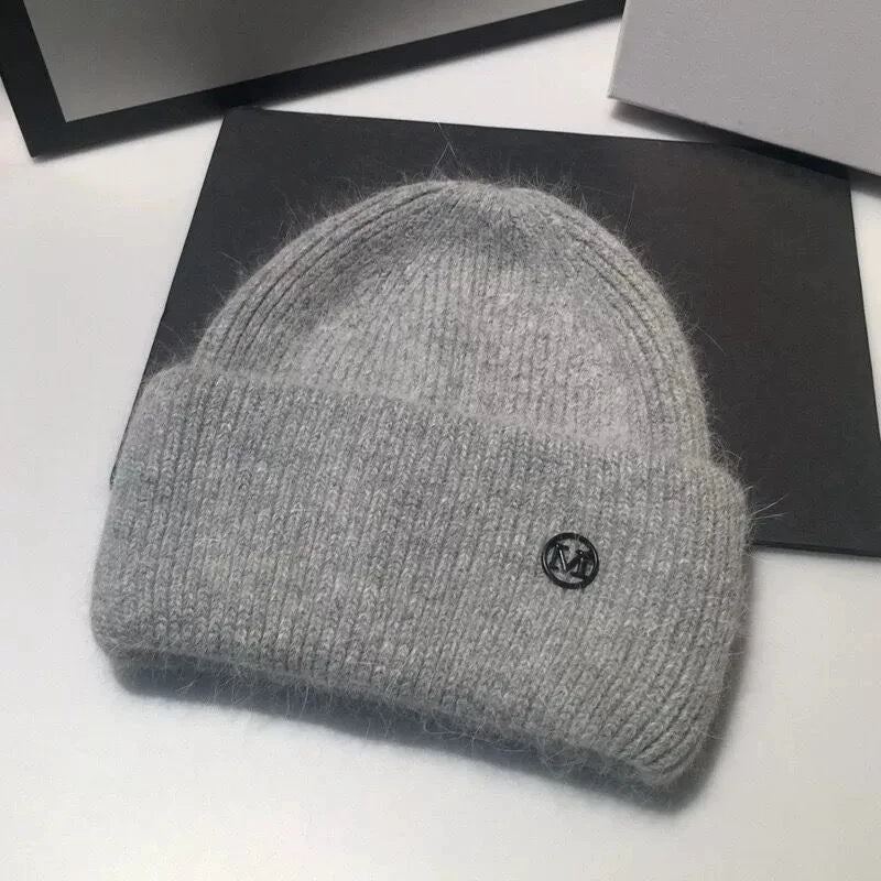 Knitted Hat for Women Fleece-Lined