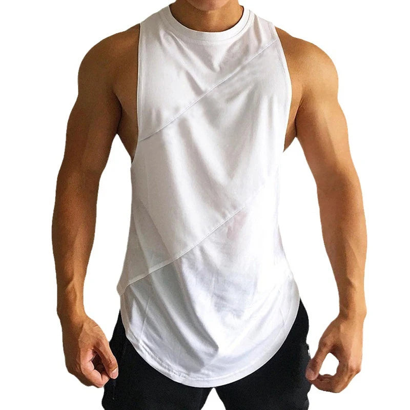 NEW Bodybuilding Sporty Tank Tops Men Gym Fitness