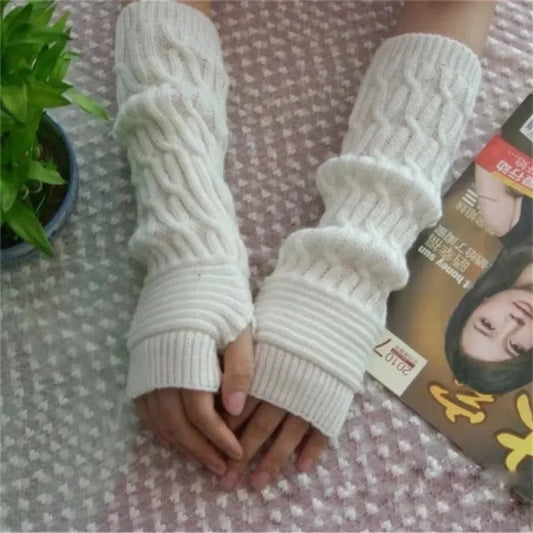 Women's Knitted Long Hand Gloves