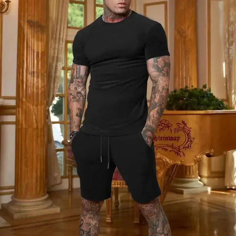 Sports Suit Men Breathable T-shirt