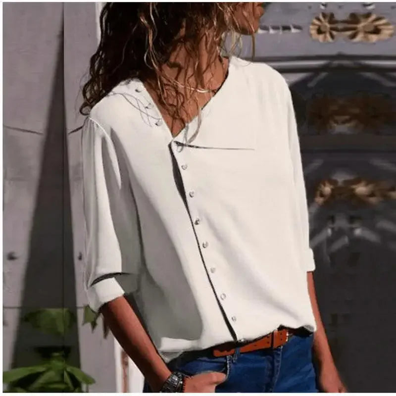 Women Blouse Shirt Autumn Office