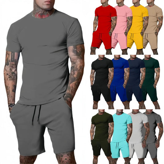 Sports Suit Men Breathable T-shirt