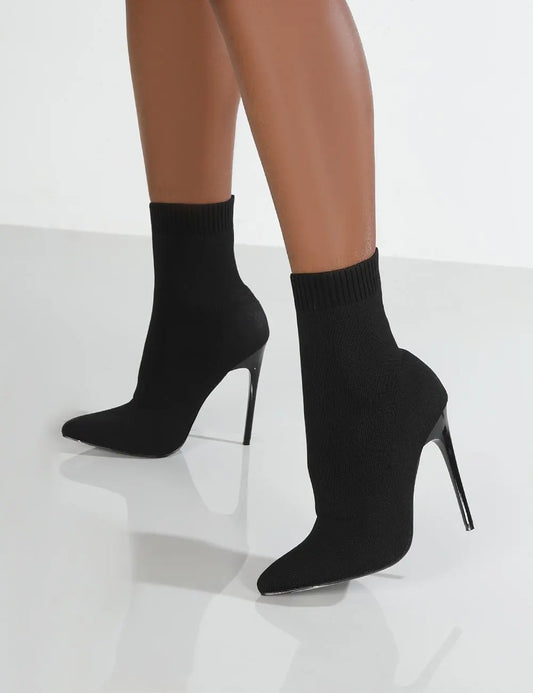 Women Boots Short High Heels Shoes