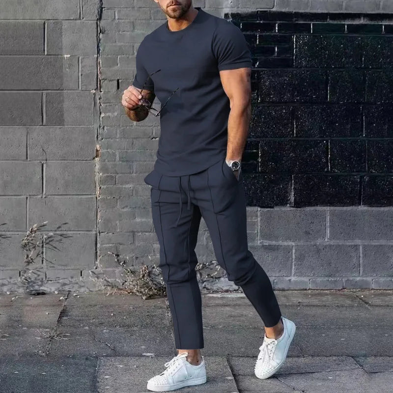 Mens Suit Summer Two-piece