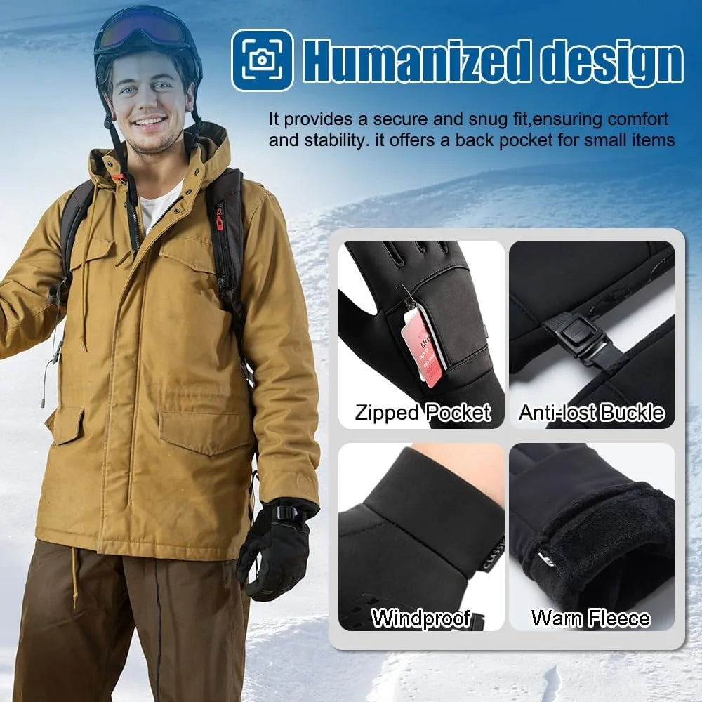 Winter Gloves for Men Waterproof