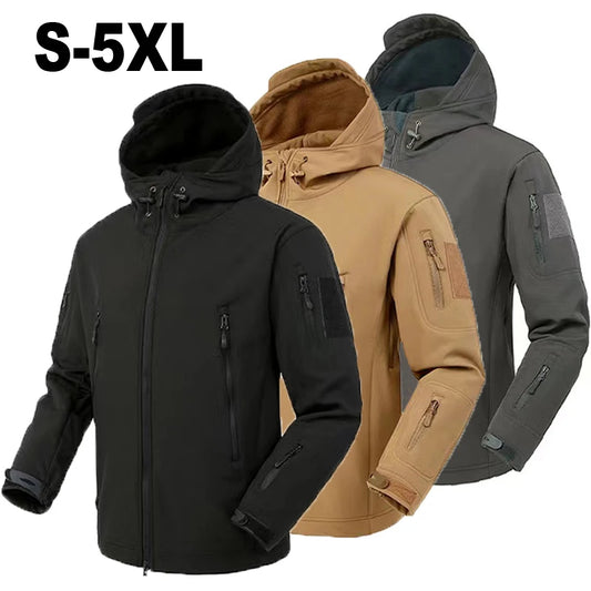 Men's Autumn Winter SoftShell Fleece Waterproof