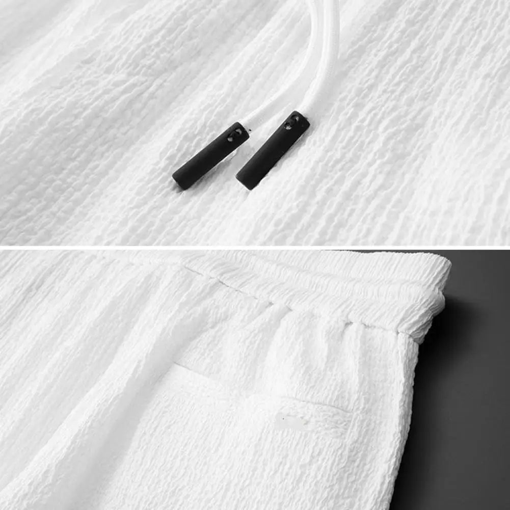 Men Two Piece Suit Striped Pleated