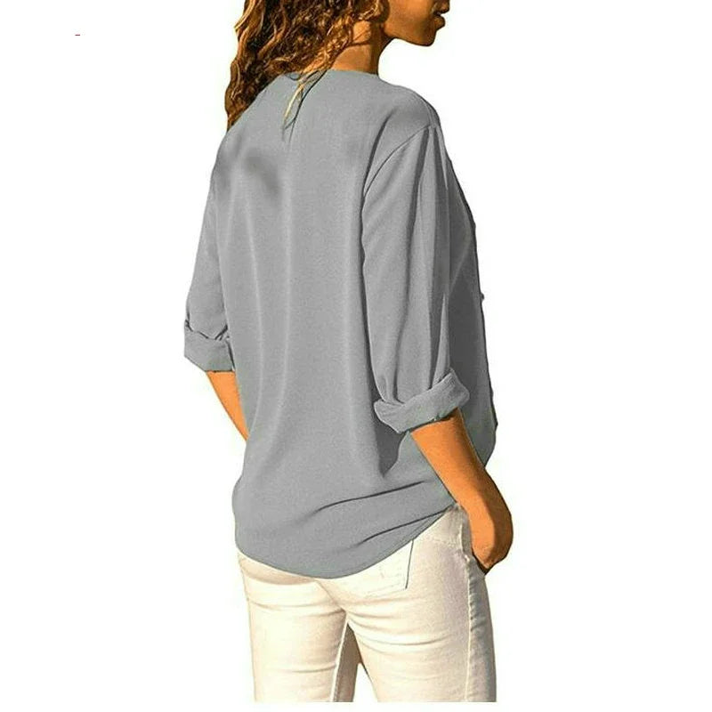 Women Blouse Shirt Autumn Office