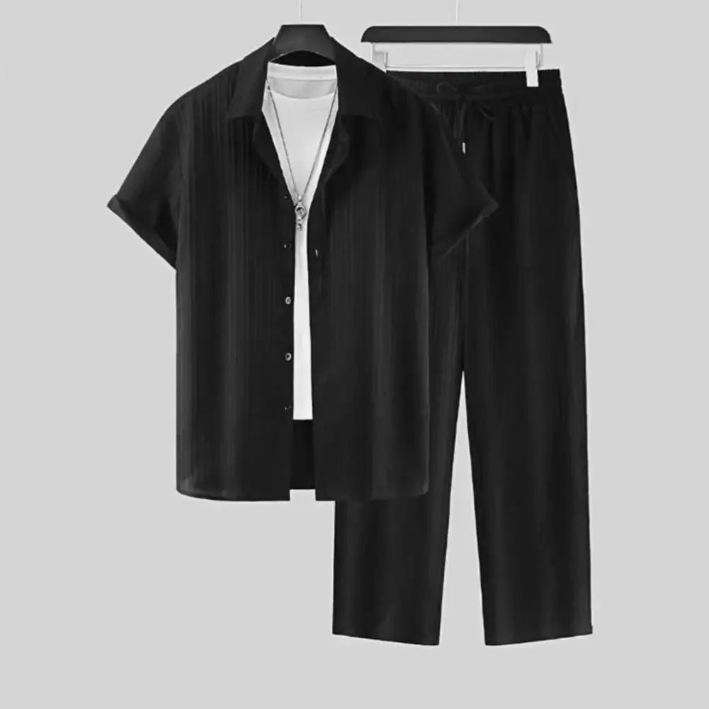 Set Men Outfit Summer Suit