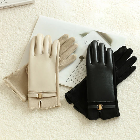 Gloves for Women in Winter Fleece-Lined