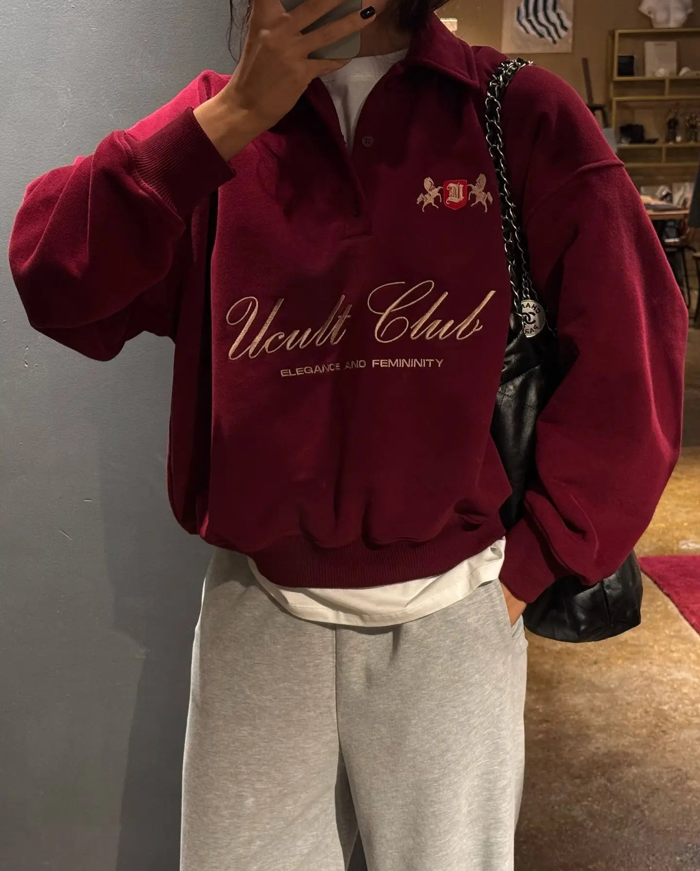 Women's Sweater Versatile Half Zip Sweatshirt