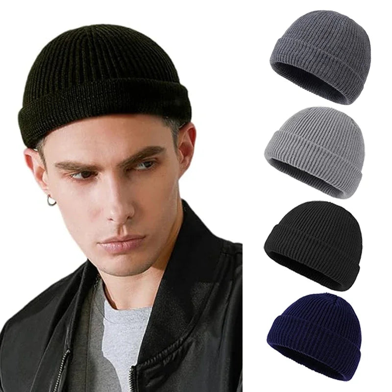 Men's Knitted Flip-top Hat