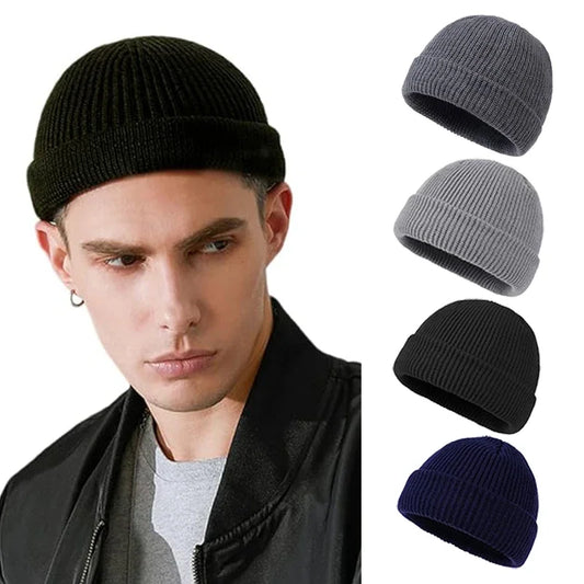 Men's Knitted Flip-top Hat