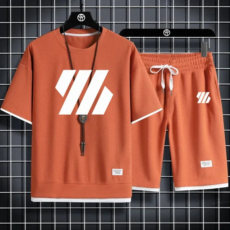 Mens Sports Suit Fashion Tracksuit