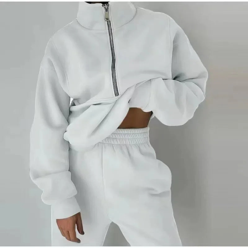 Women Fleece Tracksuit Sport