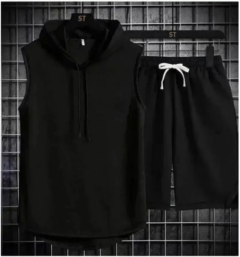 New Summer Men's Two Piece Set Casual