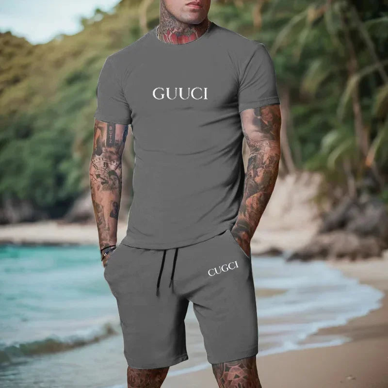 Summer T-shirt Shorts Men's Casual