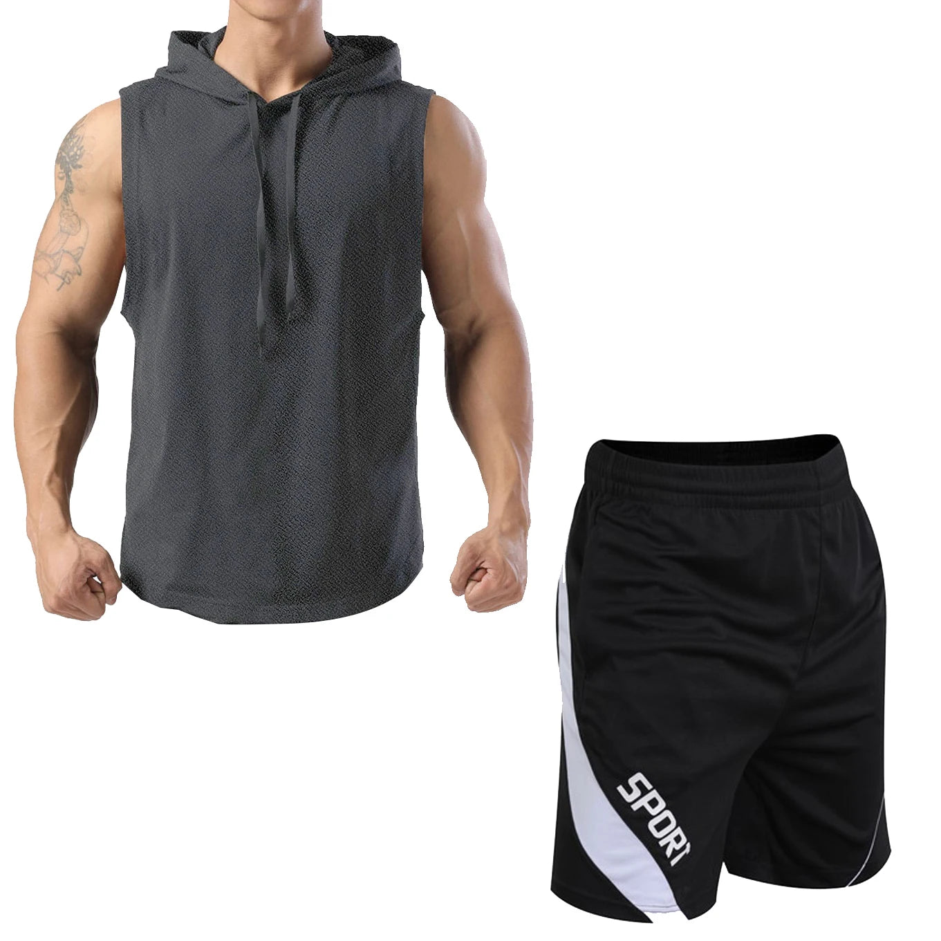 New Summer Men's Two Piece Set Casual
