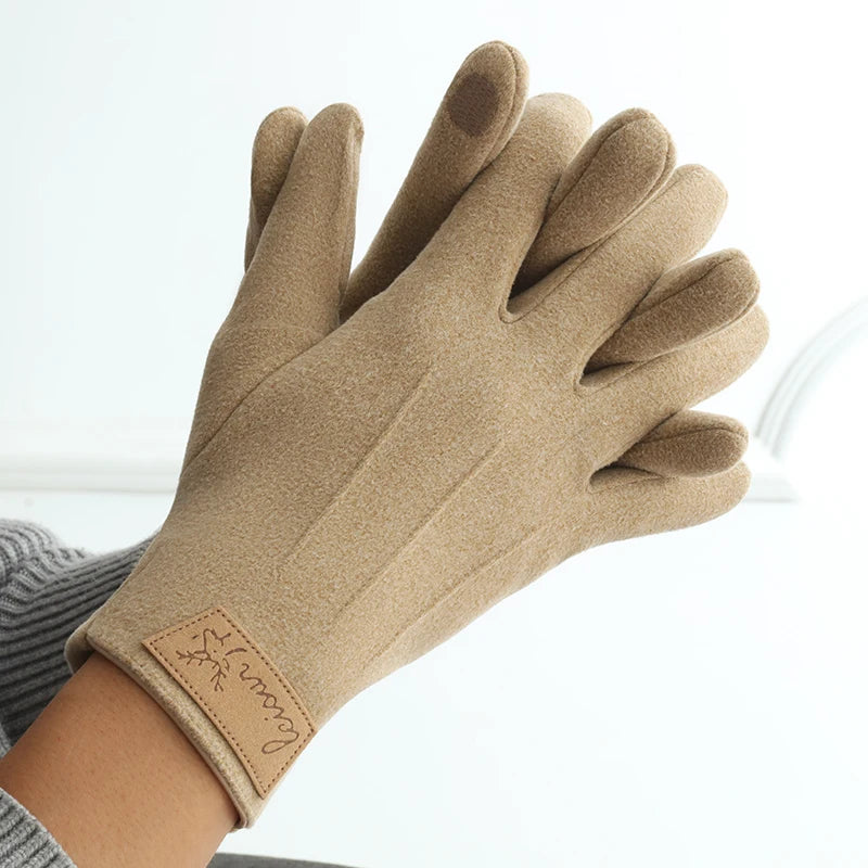 Men's Velvet Gloves Winter