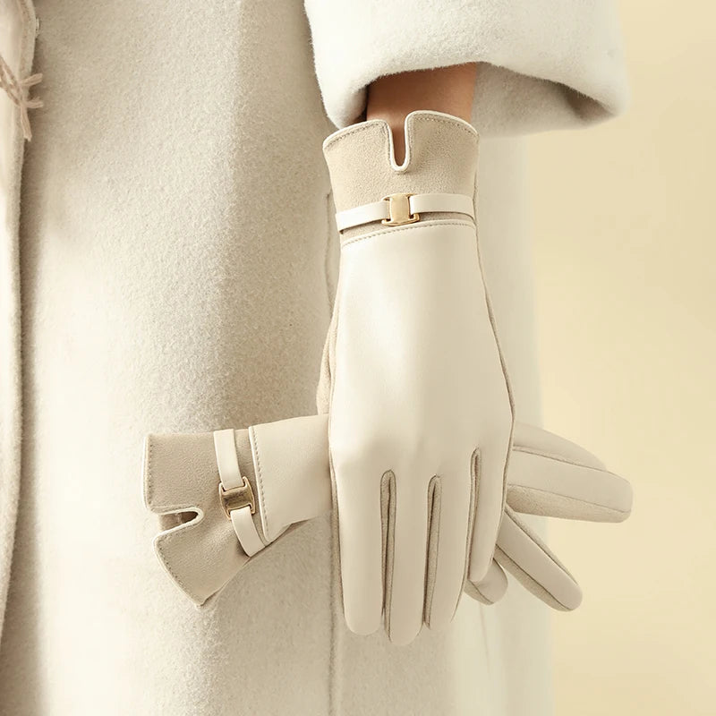 Gloves for Women in Winter Fleece-Lined